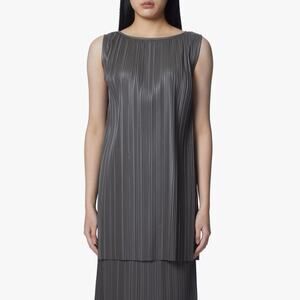 Max Mara Osso Pleated Dary Gray Tunic Women’s Large NWT